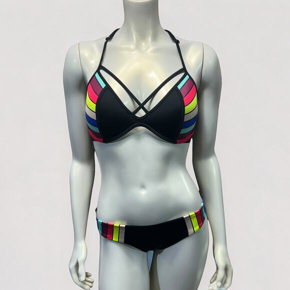 Victoria's Secret PINK Bikini – DD Top & Small Bottom, Criss-Cross T-Back Strap - Picture 1 of 11